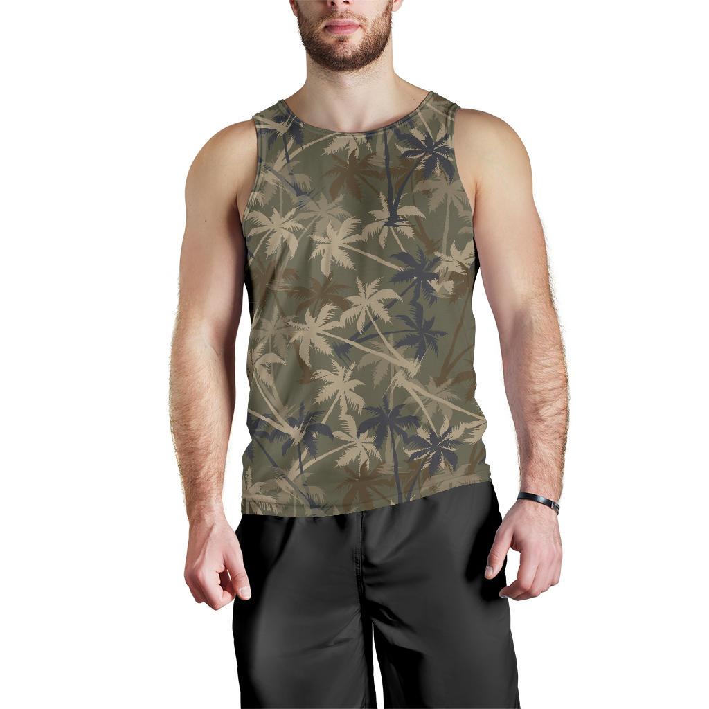 Palm Tree camouflage Men Tank Top