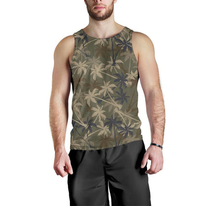 Palm Tree camouflage Men Tank Top