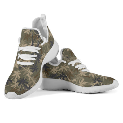 Palm Tree Camouflage Mesh Knit Sneakers Shoes