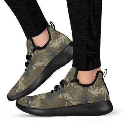 Palm Tree Camouflage Mesh Knit Sneakers Shoes