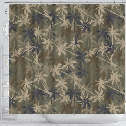 Palm Tree Camouflage Shower Curtain