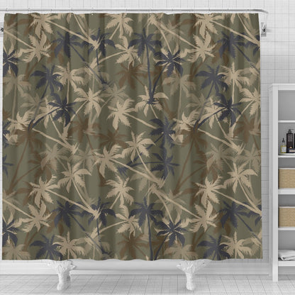 Palm Tree Camouflage Shower Curtain