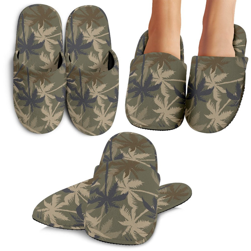 Palm Tree Camouflage Slippers