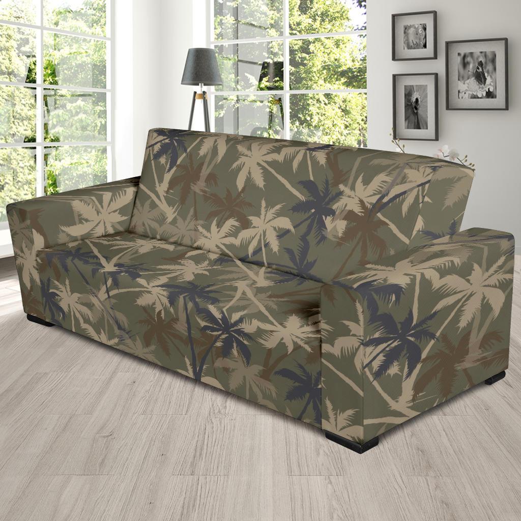 Palm Tree camouflage Sofa Slipcover-JORJUNE.COM