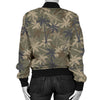 Palm Tree Camouflage Women Casual Bomber Jacket