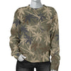 Palm Tree Camouflage Women Crewneck Sweatshirt