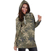 Palm Tree Camouflage Women Hoodie Dress