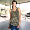 Palm Tree camouflage Women Racerback Tank Top