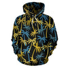 Palm Tree Pattern All Over Print Hoodie