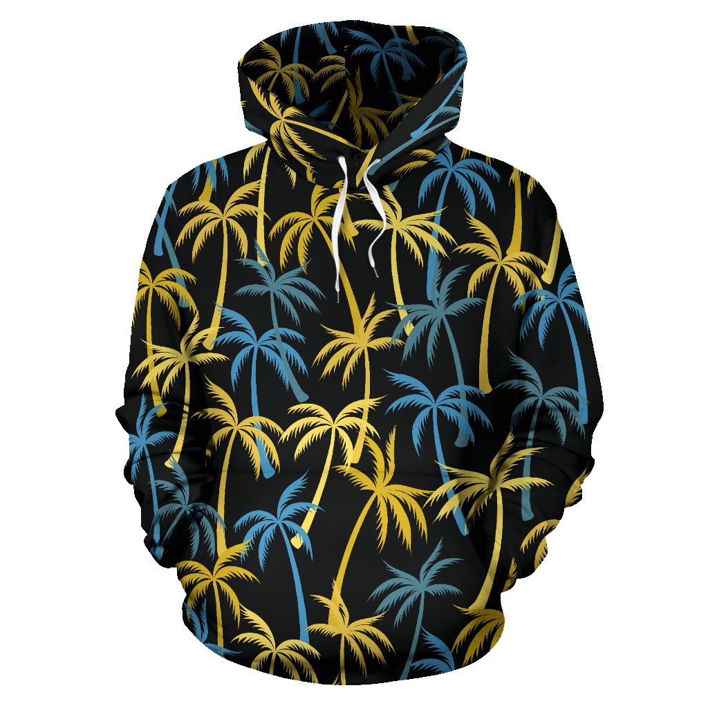 Palm Tree Pattern All Over Print Hoodie