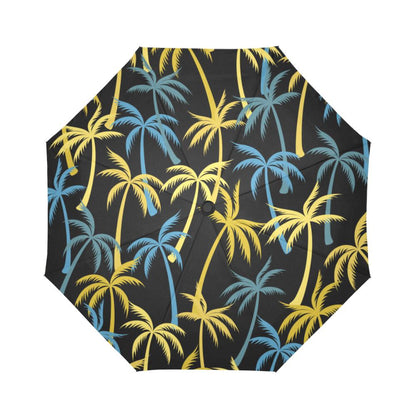 Palm Tree Pattern Automatic Foldable Umbrella