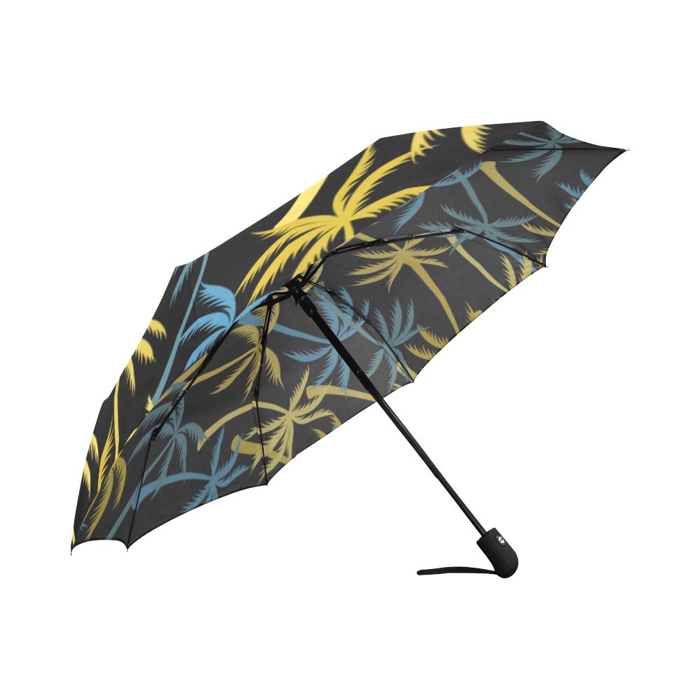 Palm Tree Pattern Automatic Foldable Umbrella