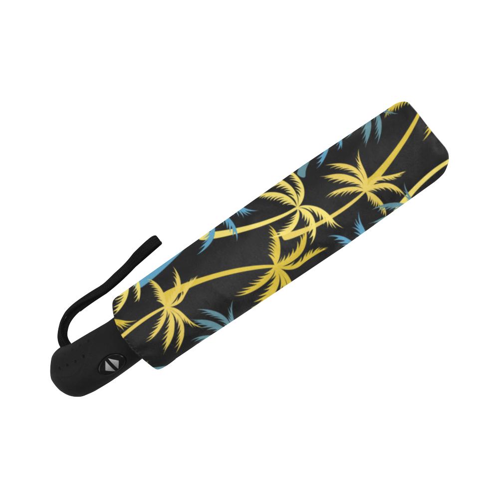 Palm Tree Pattern Automatic Foldable Umbrella