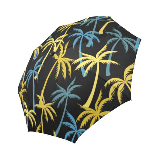 Palm Tree Pattern Automatic Foldable Umbrella