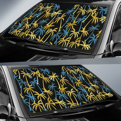 Palm Tree Pattern Car Sun Shade-JorJune