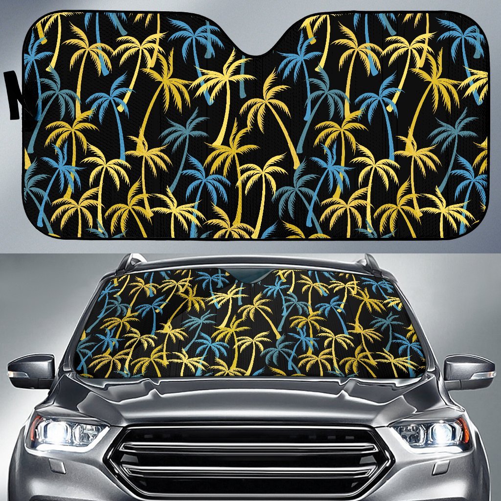 Palm Tree Pattern Car Sun Shade-JorJune