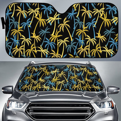 Palm Tree Pattern Car Sun Shade-JorJune