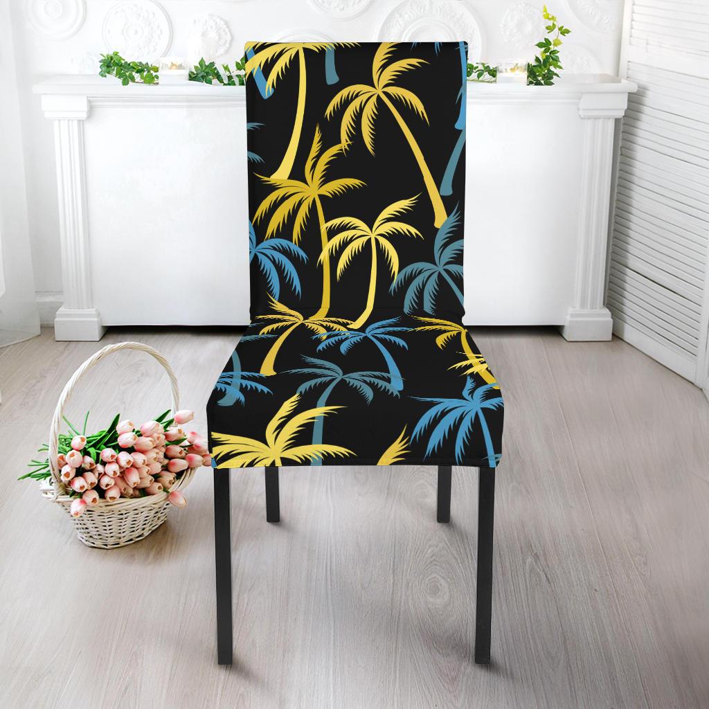 Palm Tree Pattern Dining Chair Slipcover-JORJUNE.COM