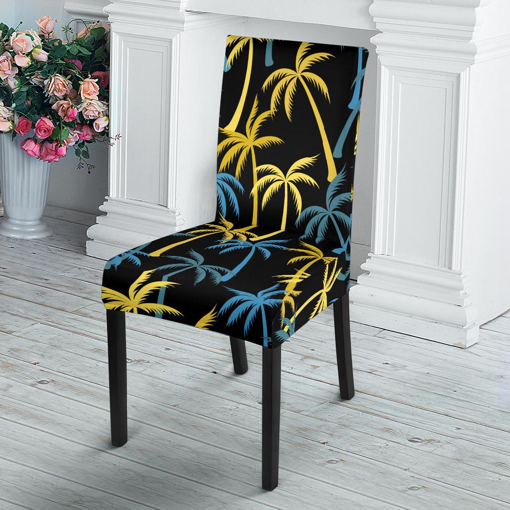 Palm Tree Pattern Dining Chair Slipcover-JORJUNE.COM