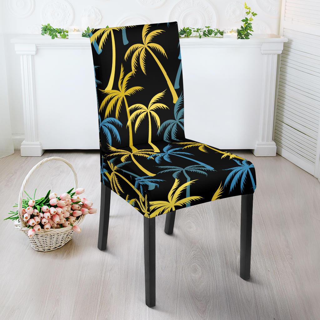 Palm Tree Pattern Dining Chair Slipcover-JORJUNE.COM