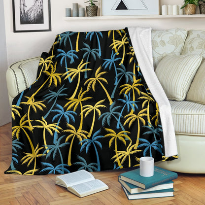 Palm Tree Pattern Fleece Blanket