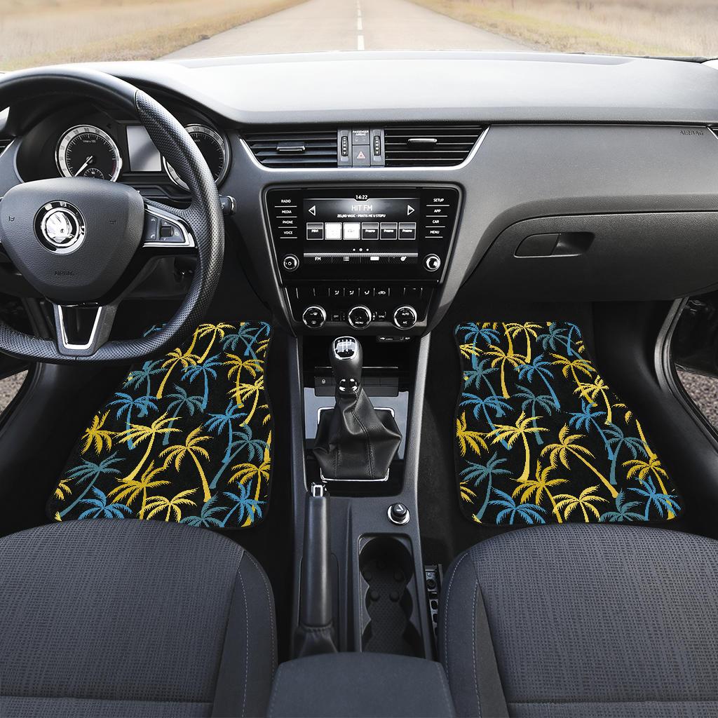 Palm Tree Pattern Front and Back Car Floor Mats