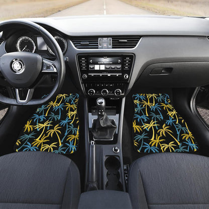 Palm Tree Pattern Front and Back Car Floor Mats