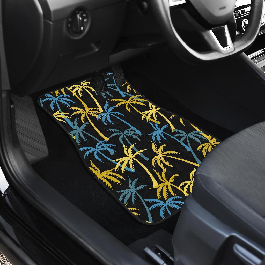 Palm Tree Pattern Front and Back Car Floor Mats
