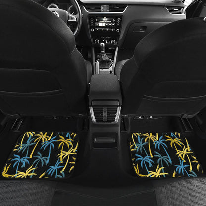 Palm Tree Pattern Front and Back Car Floor Mats