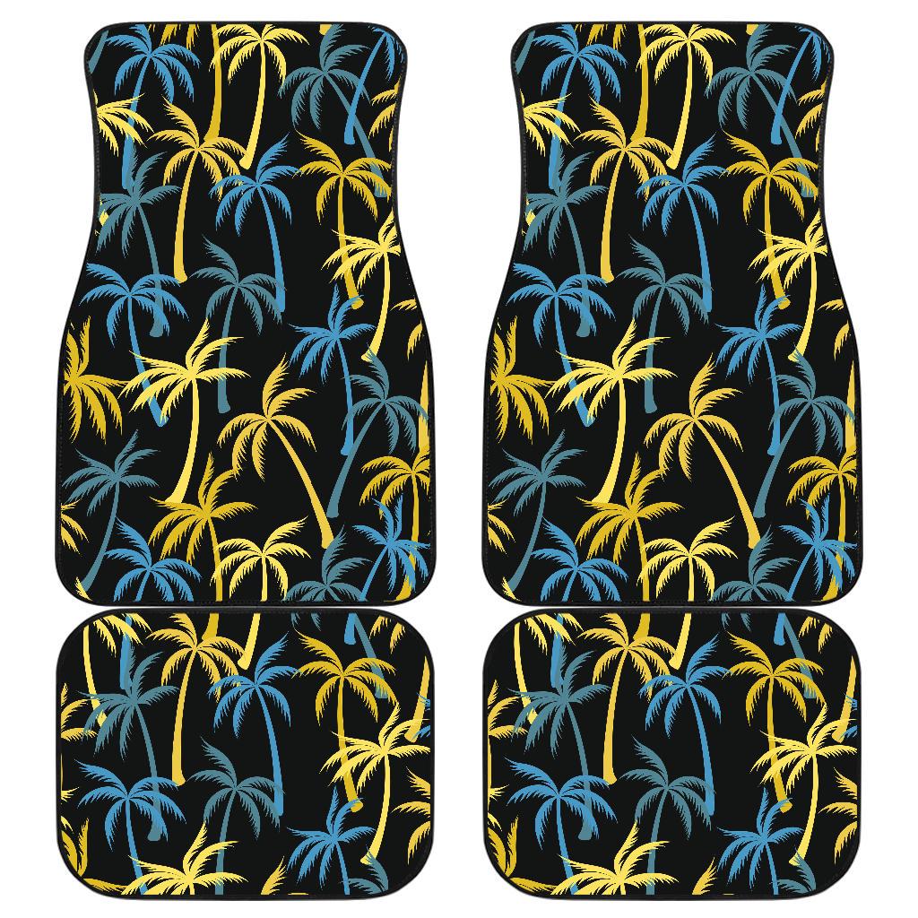 Palm Tree Pattern Front and Back Car Floor Mats