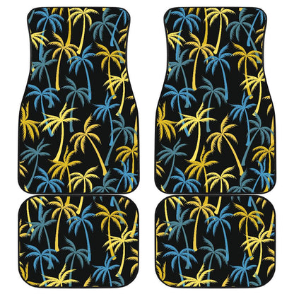 Palm Tree Pattern Front and Back Car Floor Mats