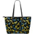 Palm Tree Pattern Large Leather Tote Bag