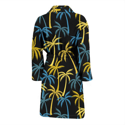 Palm Tree Pattern Men Bath Robe