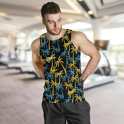 Palm Tree Pattern Men Tank Top