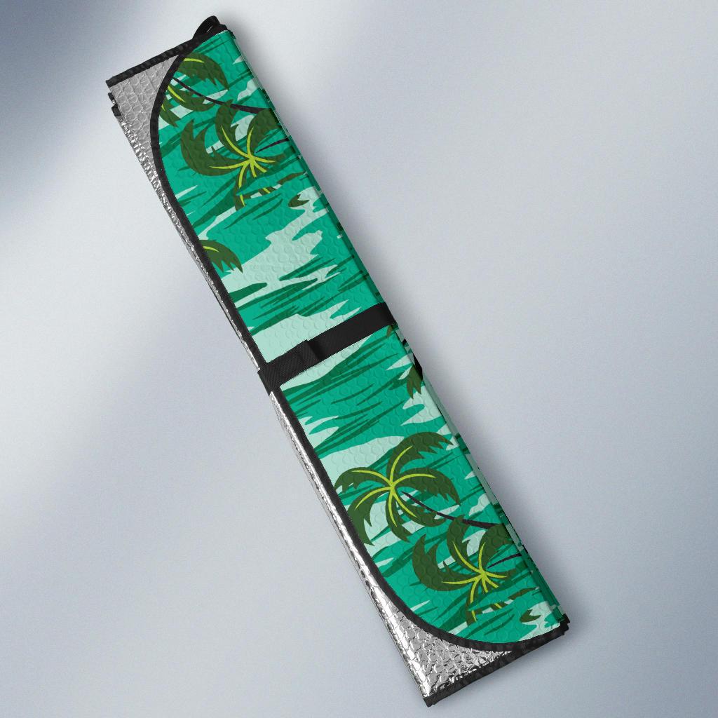 Palm Tree Pattern Print Design A01 Car Sun Shades-JORJUNE.COM