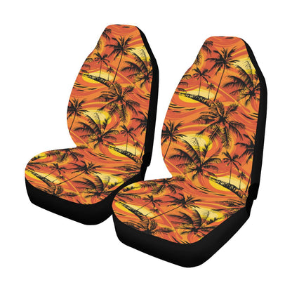 Palm Tree Pattern Print Design A02 Car Seat Covers (Set of 2)-JORJUNE.COM