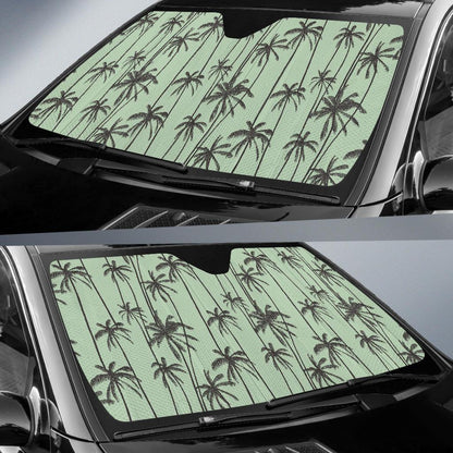 Palm Tree Pattern Print Design A04 Car Sun Shades-JORJUNE.COM