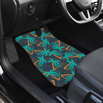 Palm Tree Pattern Print Design PT01 Car Floor Mats-JORJUNE.COM