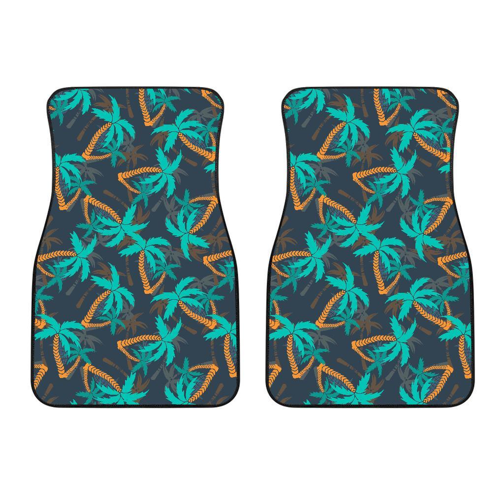 Palm Tree Pattern Print Design PT01 Car Floor Mats-JORJUNE.COM