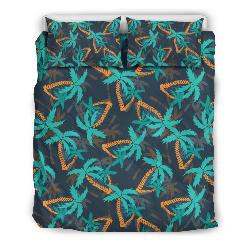 Palm Tree Pattern Print Design PT01 Duvet Cover Bedding Set-JORJUNE.COM