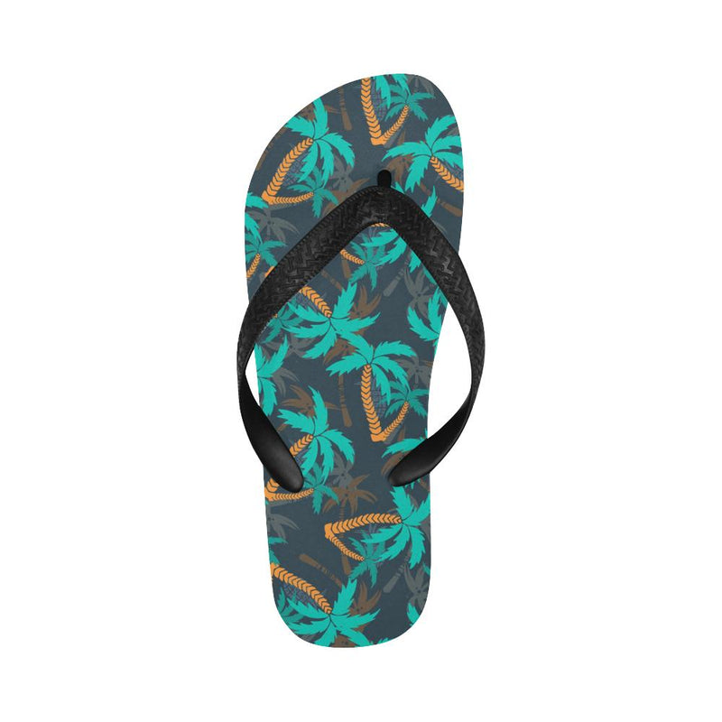 Palm Tree Pattern Print Design PT01 Flip Flops-JorJune