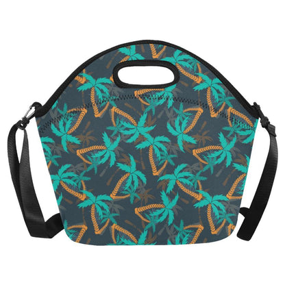 Palm Tree Pattern Print Design PT01 Neoprene Lunch Bag-JorJune
