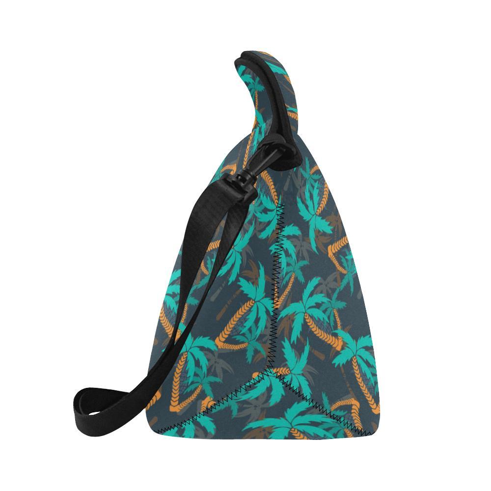 Palm Tree Pattern Print Design PT01 Neoprene Lunch Bag-JorJune