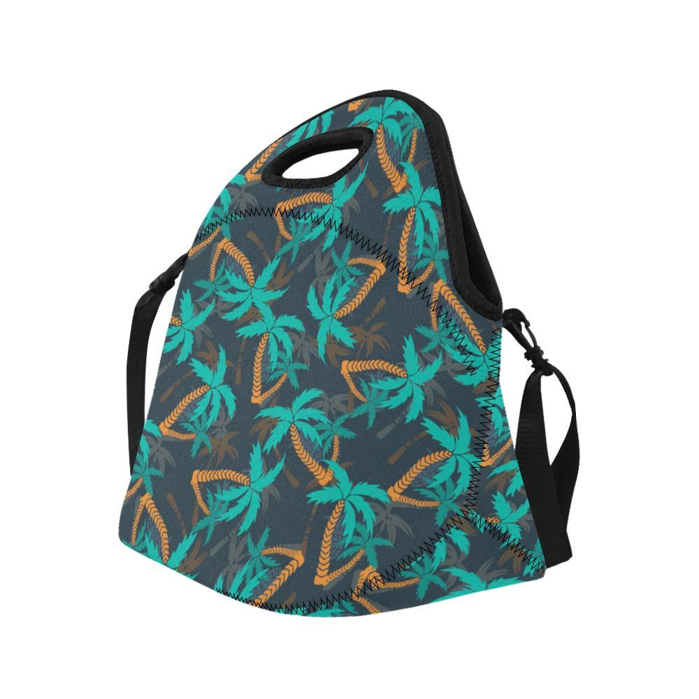 Palm Tree Pattern Print Design PT01 Neoprene Lunch Bag-JorJune