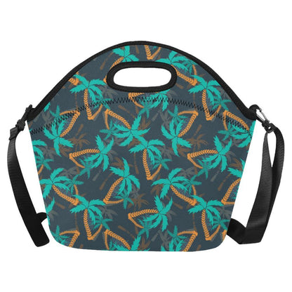 Palm Tree Pattern Print Design PT01 Neoprene Lunch Bag-JorJune