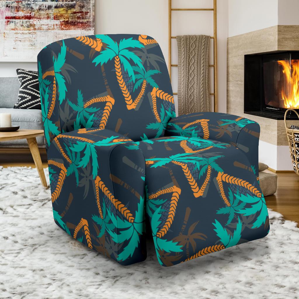 Palm Tree Pattern Print Design PT01 Recliner Slipcover-JORJUNE.COM