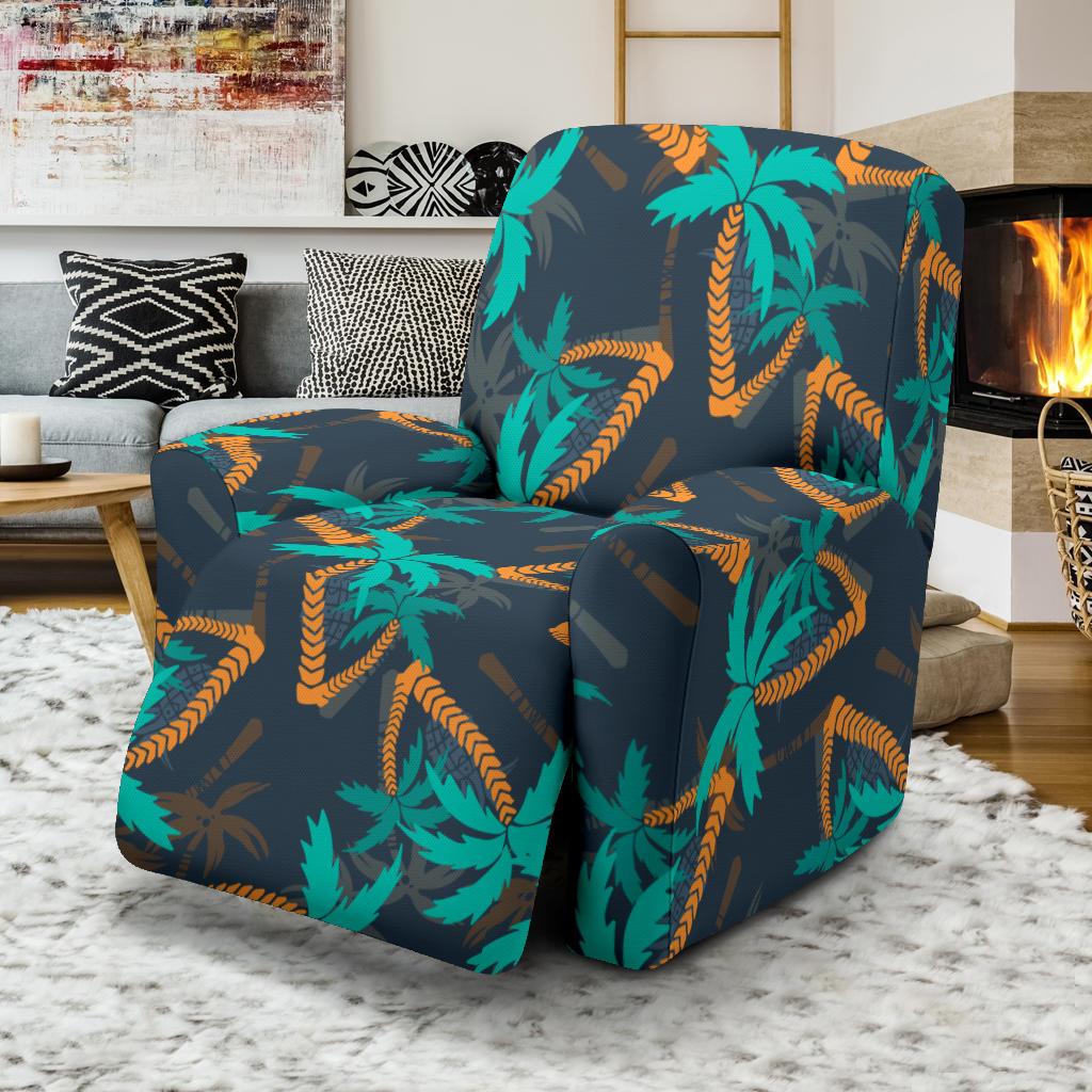 Palm Tree Pattern Print Design PT01 Recliner Slipcover-JORJUNE.COM