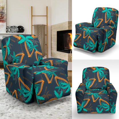 Palm Tree Pattern Print Design PT01 Recliner Slipcover-JORJUNE.COM