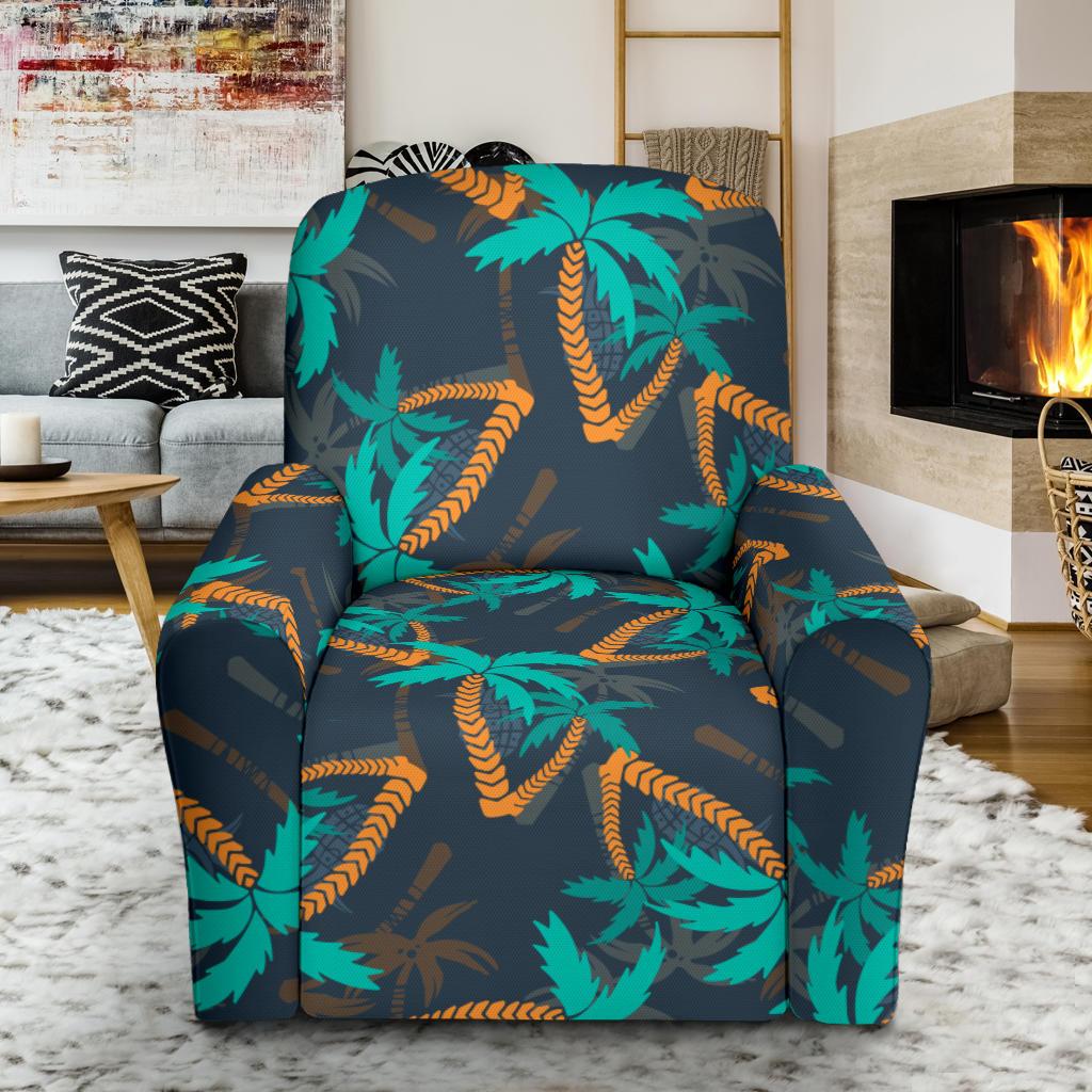 Palm Tree Pattern Print Design PT01 Recliner Slipcover-JORJUNE.COM