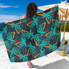 Palm Tree Pattern Print Design PT01 Sarong Pareo Wrap-JORJUNE.COM